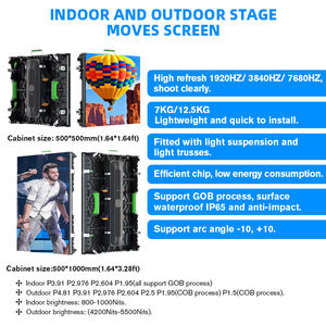 Écran publicitaire 500*500mm P3.91 Location d'écran d'affichage Mur vidéo LED intérieur 4k pour événements scéniques Toile de fond de scène - Product Image 4