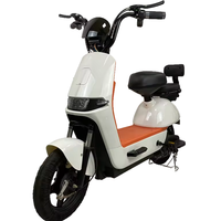 Scooter électrique 350W 48V, pneus larges, vélo électrique en acier, logo personnalisé, vélo électrique
