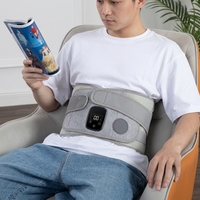 Ceinture de soutien lombaire chauffante rechargeable avec massage vibrant réglable pour un soulagement confortable des douleurs du bas du dos et des soins lombaires
