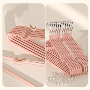 Estante de flocado para ropa colgante para el hogar para ropa especial con acabado de esquina antideslizante sin rastro al por mayor - Product Image 4