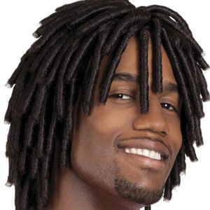 black dreadlock wig