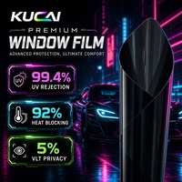 KUCAI Film solaire pour fenêtre en céramique nano de qualité supérieure Ultra HD 1,52*30M résistant à la chaleur et offrant une protection de la vie privée pour voiture