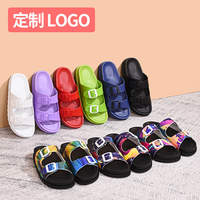 Nouvelles claquettes XuYe 2024 personnalisables avec logo, claquettes de créateur à double boucle et sangle réglable, claquettes confortables