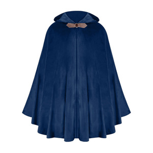 Mantello con Cappuccio in Velluto Medievale, Mantello Rinascimentale con Cappuccio, Capelet Vintage, <span class=keywords><strong>Costume</strong></span> da <span class=keywords><strong>Stregone</strong></span> per <span class=keywords><strong>Halloween</strong></span> - Product Image 3