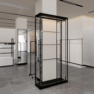 Cửa hàng thiết kế bán lẻ hàng may mặc hiển thị giá của phụ nữ quần áo hiển thị đứng hàng may mặc hiển thị đứng - Product Image 1