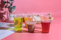 Gobelet jetable en plastique populaire de 150 ml (5 oz) avec couvercle, idéal pour les fêtes, mariages, boissons et desserts – Vente directe usine