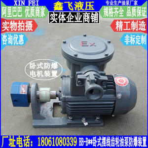 Bomba de Aceite de Engranajes Cicloides Horizontales BBG4 BBG6 BBG10 con Motor Antiexplosivo para Unidades de Bombeo en Campos Petrolíferos - Product Image 1