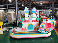 Machine de jeux électroniques avec pièces de monnaie, pour enfants, château, cavalier, train, vente en gros,
