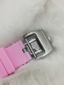Nouvelle <span class=keywords><strong>montre</strong></span> mécanique pour <span class=keywords><strong>femme</strong></span>, modèle tendance, boîtier en céramique <span class=keywords><strong>avec</strong></span> incrustation de diamants, bracelet en caoutchouc, idéale pour un usage quotidien. - Product Image 5