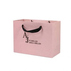Recyclable Luxury Kraft Paper Bag Packaging Custom Printed Logo Printed Clothing Gift Shopping Handle Paper Bag With Logo - Product Image 3