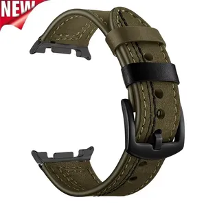 Bracelets en cuir de remplacement pour <span class=keywords><strong>Samsung</strong></span> <span class=keywords><strong>Watch</strong></span> Band pour <span class=keywords><strong>Galaxy</strong></span> <span class=keywords><strong>Watch</strong></span> 40mm 44mm Bracelets en cuir sans lacunes pour <span class=keywords><strong>Galaxy</strong></span> 8 Classic <span class=keywords><strong>46mm</strong></span> - Product Image 6