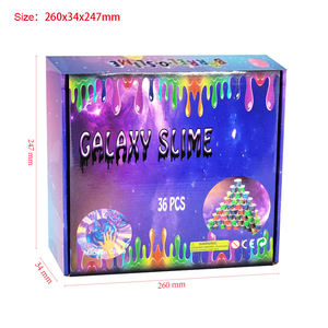 Colorful Plasticine Clay <b>Kit</b> for Kids-Bouncy Galaxy Plasticine Safe & Stretchy Sensory Toy DIY Craft Supplies for Creative Fun - Product Image 5