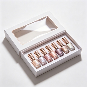 Luxury Empty Gel Nail Polish Packaging Box Set, Magnetic Gift Box for Nail Care Bottle Paper Packaging - Product Image 6