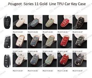 Échantillon gratuit Soft TPU <span class=keywords><strong>2</strong></span>/3/4 <span class=keywords><strong>boutons</strong></span> de télécommande de voiture pour Peugeot 207 307 308 407 607 807 pour citroën C2 <span class=keywords><strong>C3</strong></span> C4 C5 C6 - Product Image 2