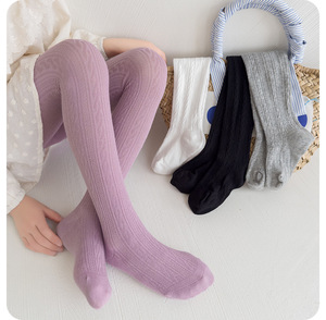 Collant Estivi Sottili per Bambine, <span class=keywords><strong>Leggings</strong></span> in Cotone Pettinato con Rete Anti-zanzare, Pantaloni per Neonati - Product Image 1