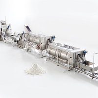 Productielijn voor aardappelchips met PLC-touchscreenbesturing voor nauwkeurige stoomkook- en droogprocesbeheer