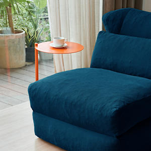 Canapé compressé moderne en tissu carré, sans accoudoirs, modulaire, d'angle, une place, convertible, pliable, avec dossier rembourré, pour villa, salon - Product Image 6