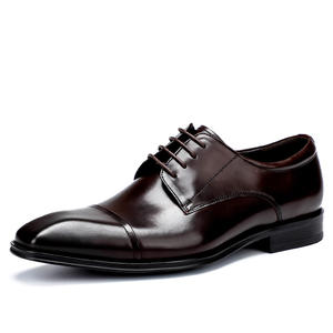 Chaussures Oxford en cuir véritable à bout pointu avec sangle réglable et soutien de la voûte plantaire pour hommes - Chaussures habillées décontractées pour le bureau et la carrière - Product Image 6