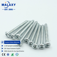 Vis autotaraudeuses à tête fraisée cruciforme M2 M3 M3.5 M4 M5 M6 M8, vis à tête cylindrique Phillips pour le travail du bois