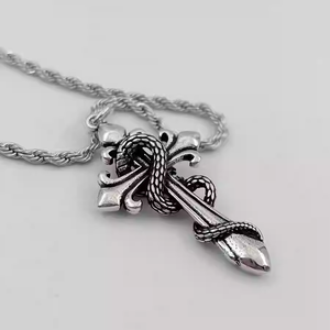 히세라 뉴 스타일 스피릿 스네이크 카이트 푸쿠 펜던트 목걸이 트렌디 힙합 다용도 로프 체인 티타늄 스틸 유니섹스 - Product Image 4