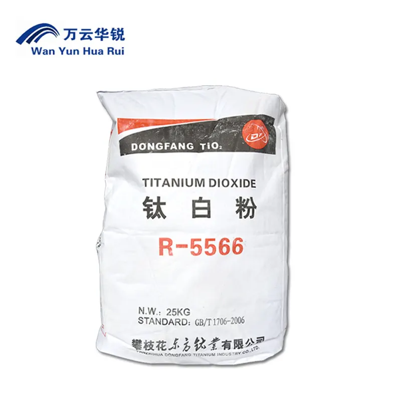 93% Min titanium dioxide R-5566 industrial grade rutile type for paint application