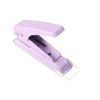 Macaron couleur 6mm plastique feuilles mobiles papier manuel monotrou perforateur trou poinçonnage Machine outil pour étudiants