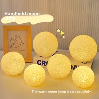 Lanterne lunaire créative à main, veilleuse, accessoire de scène et de concert, lumière d'ambiance décorative, ornement de bureau