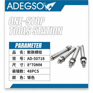 8x70mm bulloni di espansione soluzioni di fissaggio sicuro in borsa - Product Image 1