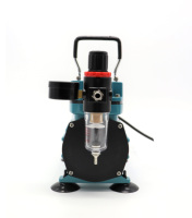 Kit de compresseur d'air miniature TC-862K avec double ventilateur pour les loisirs, les modèles, les jouets, les gâteaux, l'art