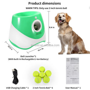 Super Offerta Lancia Palline Automatico Ricaricabile Tramite USB per Cani di Piccola Taglia, Gittata 3-9 Metri, Lanciatore di Palline da Tennis per Animali Domestici per Interni ed Esterni - Product Image 2
