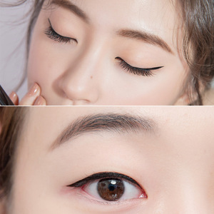 Delineador de Ojos Líquido Negro Intenso 1000g, Resistente al Agua, a Prueba de Manchas, Acabado Brillante y Mate - Product Image 2