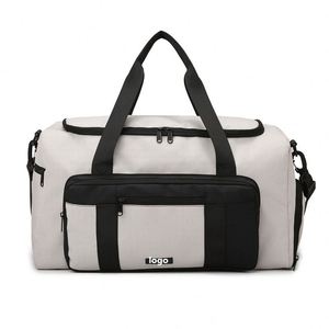 Unisex Wear-Resistant Oxford Fabric Light <b>Weight</b> Front Zippered Pocket Crossbody Tote Sport Luggage <b>Backpack</b> Bag Travel <b>Backpack</b> - Product Image 1