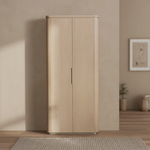 Mueble de Almacenamiento Contemporáneo de Lujo de Madera Maciza con 2 Puertas y Diseño Moderno Antiguo para Sala de Estar - Product Image 1