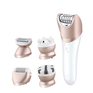 <span class=keywords><strong>Rasoir</strong></span> électrique étanche 5 en 1 pour <span class=keywords><strong>femme</strong></span>, <span class=keywords><strong>épilateur</strong></span> facial, épilation indolore, tondeuse corps entier, <span class=keywords><strong>rasoir</strong></span> rechargeable pour usage domestique - Product Image 1
