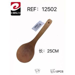 MNJ Wooden Cooking Spoon 25Cm For Kitchen Use 12Pcs Pack - Product Image 3