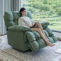 Fauteuil inclinable électrique pour personnes âgées avec repose-tête, assistance à la position debout, massage, hauteur réglable, tissu, télécommande, utilisation à domicile