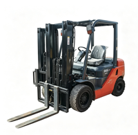 Chariot élévateur diesel chinois 8F modèle 3 tonnes, mât tri-sectionnel de 4,5 mètres, déplaceur latéral hydraulique, pneus pleins, positionnement précis, Isuzu