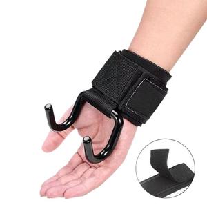 Gancho de Soporte para Muñeca para Dominadas, Gancho de Metal Negro con Correa Ajustable de Nailon para Entrenamiento en Gimnasio - Product Image 2