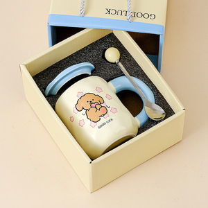 Cốc Cốc gốm <span class=keywords><strong>v</strong></span>ăn phòng sữa dễ thương Cốc gốm Cà Phê Cốc cà phê sáng tạo cốc gốm có nắp - Product Image 2