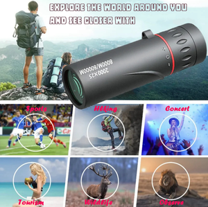 2000X25 키가 큰 망원경 단안경은 작고 휴대하기 때문에 여행, 하이킹, 낚시 및 캠핑에 적합합니다. - Product Image 5