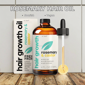 Aceite para el Crecimiento del Cabello Personalizado OEM con Ingredientes Veganos, Nutre el Cabello y Mejora las Puntas Abiertas, Aceite de Romero y Ricino - Product Image 3