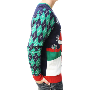 <span class=keywords><strong>Pull</strong></span> de Noël à col rond et manches longues en jacquard vintage unisexe pour hommes et femmes, vêtements de saison d'hiver - Product Image 6