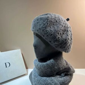 Haute qualité femmes fleur tricoté <span class=keywords><strong>Crochet</strong></span> béret chapeau décontracté pour printemps automne plage porter voyage en plein air mignon fille béret chapeau - Product Image 5