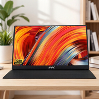 Monitor Portátil Delgado de 15.6 Pulgadas FHD 1080P IPS con Pantalla para Cuidado de la Vista, Monitor Portátil para Juegos y Viajes