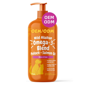 Omega-3 Blend Kabeljauw- en Zalmolie voor Honden & Katten, Supplement voor de Gezondheid en Vachtverzorging van Huisdieren - Product Image 1