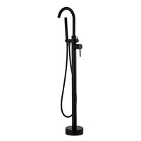 Ensemble de douche au sol minimaliste moderne avec cartouche céramique et robinet silencieux pour usage domestique
