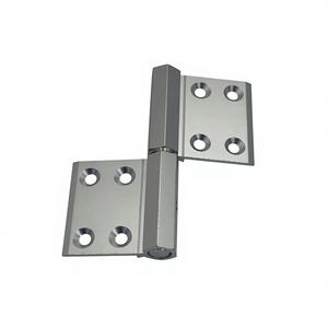 Bisagras de Puerta Metálicas en Forma de Bandera de Instalación Rápida Directo de Fábrica, Cierre Suave, Perfil de Aluminio, Antioxidante, para Puertas de Madera - Product Image 3