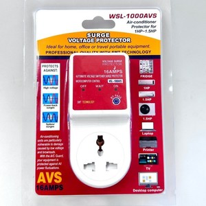 เครื่องป้องกันไฟกระชาก WSL-1000AVS 16 แอมป์ สำหรับเครื่องปรับอากาศและเครื่องใช้ไฟฟ้าภายในบ้าน - Product Image 1