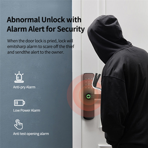 YOUHE A260 Cerradura de puerta de huella digital inteligente con Wifi digital electrónica resistente al agua de doble cara - Product Image 6