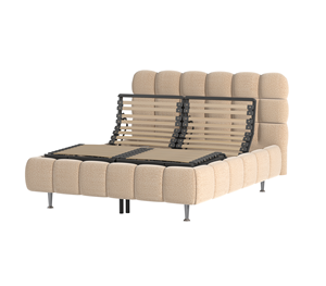 Cadre de lit <span class=keywords><strong>électrique</strong></span> réglable rembourré Cloud, taille personnalisée, vente en gros OEM, directement de l'usine pour détaillants, hôtels et distributeurs - Product Image 1